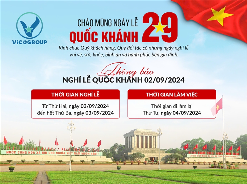 Thông báo nghỉ lễ quốc khánh 2/9