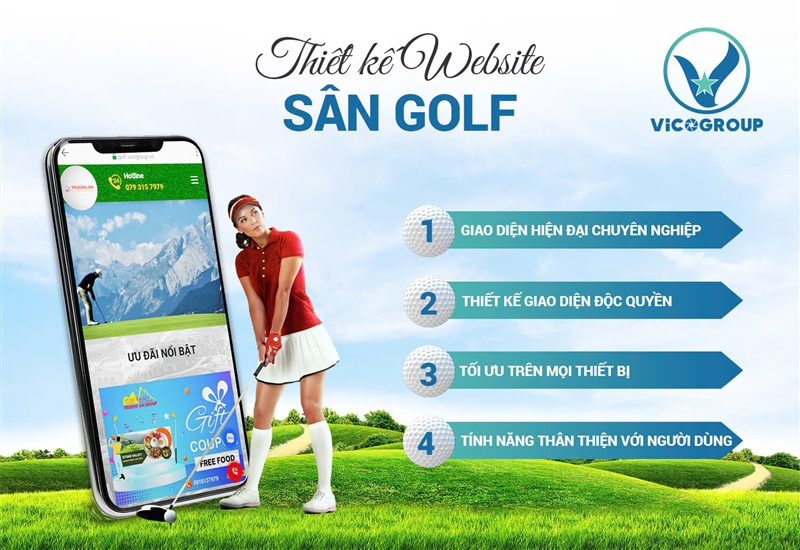 Thiết kế website sân Golf